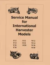 International Harvester Tractor F12, F14, 012, 014, W12, W14, F20, F30, 1020, W30, W40 Factory Service Manual (P/N C4077-90960) – preview page 2