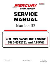 Mercury MerCruiser 4.3L MPI Engine Factory Service Manual (P/N 90-864261) – preview page 1