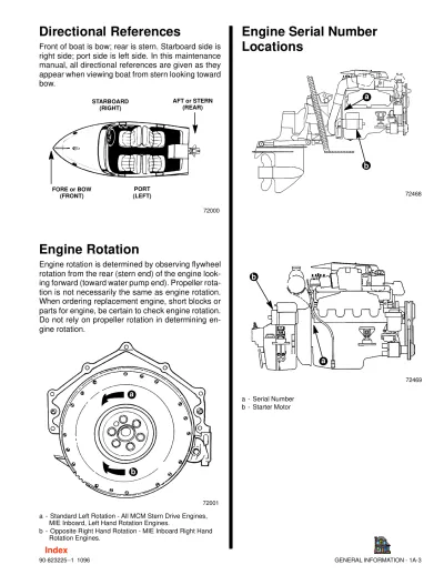 Preview: MERCURY MARINE MCM/MIE V8 (1993–1997) Factory Service Manual (P/N 90-823225--1)