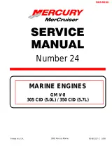 Mercury MerCruiser GM V-8 Engine 305 CID (5.0L) & 350 CID (5.7L) Service Manual #24 (P/N 90-861327-1) – preview page 1