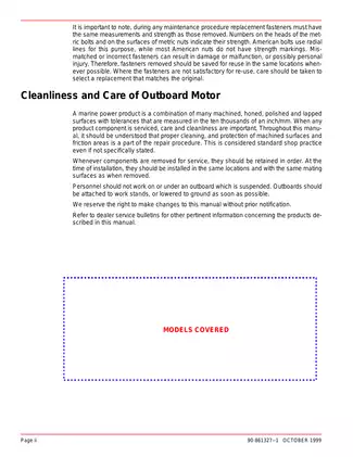 Comprehensive MerCruiser GM V-8 Engine Service Manual (305 CID / 350 CID) Preview image 4
