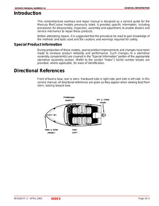 Mercury Mercruiser Number 14 Sterndrive Units Alpha One, Generation 2 engine service manual Preview image 5