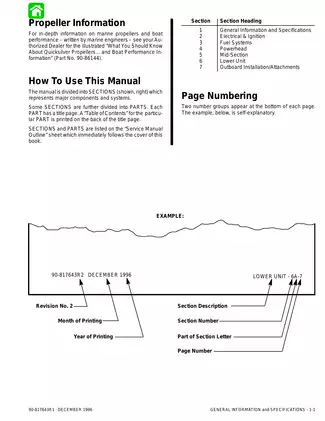 1996-2000 Mercury Mariner 60 hp Bigfoot Marathon Sea Pro outboard motor service manual Preview image 3