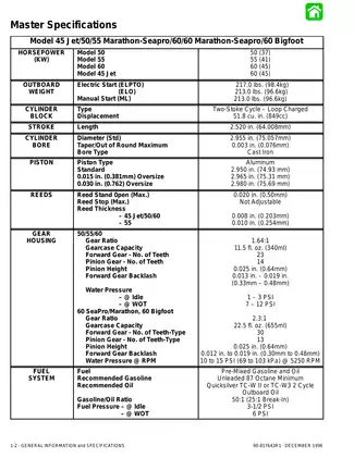 1996-2000 Mercury Mariner 60 hp Bigfoot Marathon Sea Pro outboard motor service manual Preview image 4