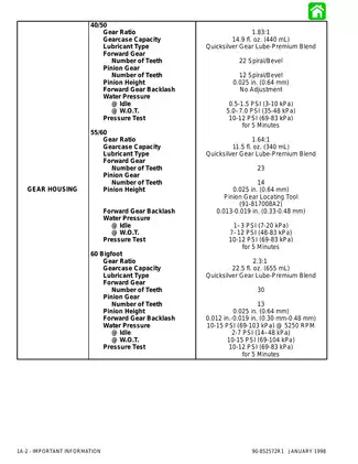 1997-2000 Mercury Mariner 40hp, 50hp, 55hp, 60hp outboard motor service manual Preview image 4