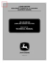 John Deere 425, 445, 455 Lawn and Garden Tractor 1992–2000 Technical Manual (P/N TM1517) – preview page 1