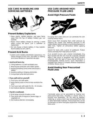 1992-2001 John Deere 425, 445, 455 lawn and garden tractor technical manual Preview image 5