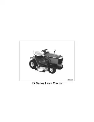 John Deere LX Series Lawn Tractor Technical Manual (TM1492) Preview image 2