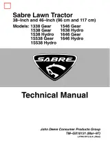 Sabre 1338 Gear, 1546, 1538 Gear, 1638, 1538 Hydro, 1646, 15538 Gear, 1646, 15538 Hydro Lawn Tractors Service Manual (TM-GX10131) – preview page 1