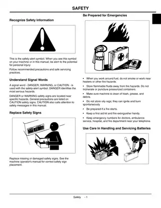 John Deere LT-150, LT-160, LT-170, LT-180 (LT series) lawn tractor technical manual Preview image 5