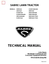 1998 Sabre 1438, 15.538, 1542, 15.542, 1642, and 1646 Lawn Tractor Technical Manual (TM-GX10238) – preview page 1