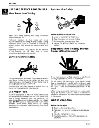 John Deere Lawn & Garden Tractors Technical Manual TM1836 Preview image 4