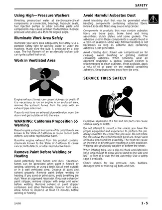John Deere 415, 455 lawn and garden tractor technical manual Preview image 5