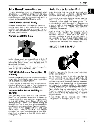John Deere Lawn & Garden Tractors Technical Manual TM1836 Preview image 5