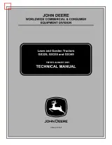 2001 John Deere GX Series Tractor Technical Manual (P/N TM1973) – preview page 1