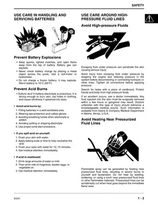 John Deere GX325, GX335, GX345 garden tractor technical manual Preview image 5