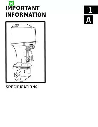 1997-2000 Mercury Mariner 225 hp, 225 EFI, 250 EFI outboard motor service manual Preview image 1