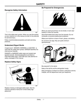 John Deere 110 garden tractor technical manual Preview image 5