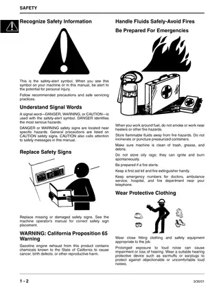 John Deere JA60, JA62, JA65, JE75, JX75 walk-behind mower technical manual Preview image 4