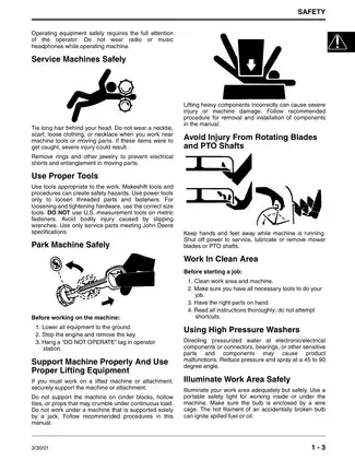 John Deere JA60, JA62, JA65, JE75, JX75 walk-behind mower technical manual Preview image 5