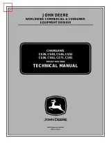John Deere CS36, CS40, CS46, CS52, CS56, CS62, CS71, CS81 Chainsaw Technical Manual (P/N TM1917) – preview page 1