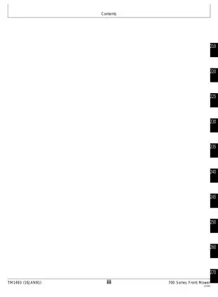 John Deere 700 Series Front Mower Technical Manual (TM1493) Preview image 5