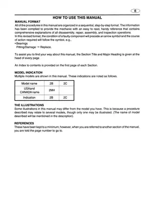 2002 Yamaha Marine 2B, 2C, 2U outboard motor service manual Preview image 3