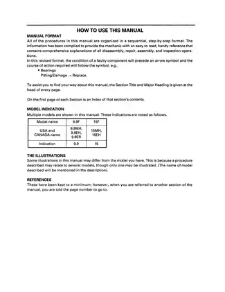 2003 Yamaha Marine outboard motor 9.9V, 15V service manual Preview image 3