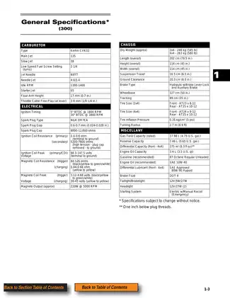 2003 Arctic Cat 250, 300, 400, 500 ATV, 2x4, 4x4 service manual Preview image 4