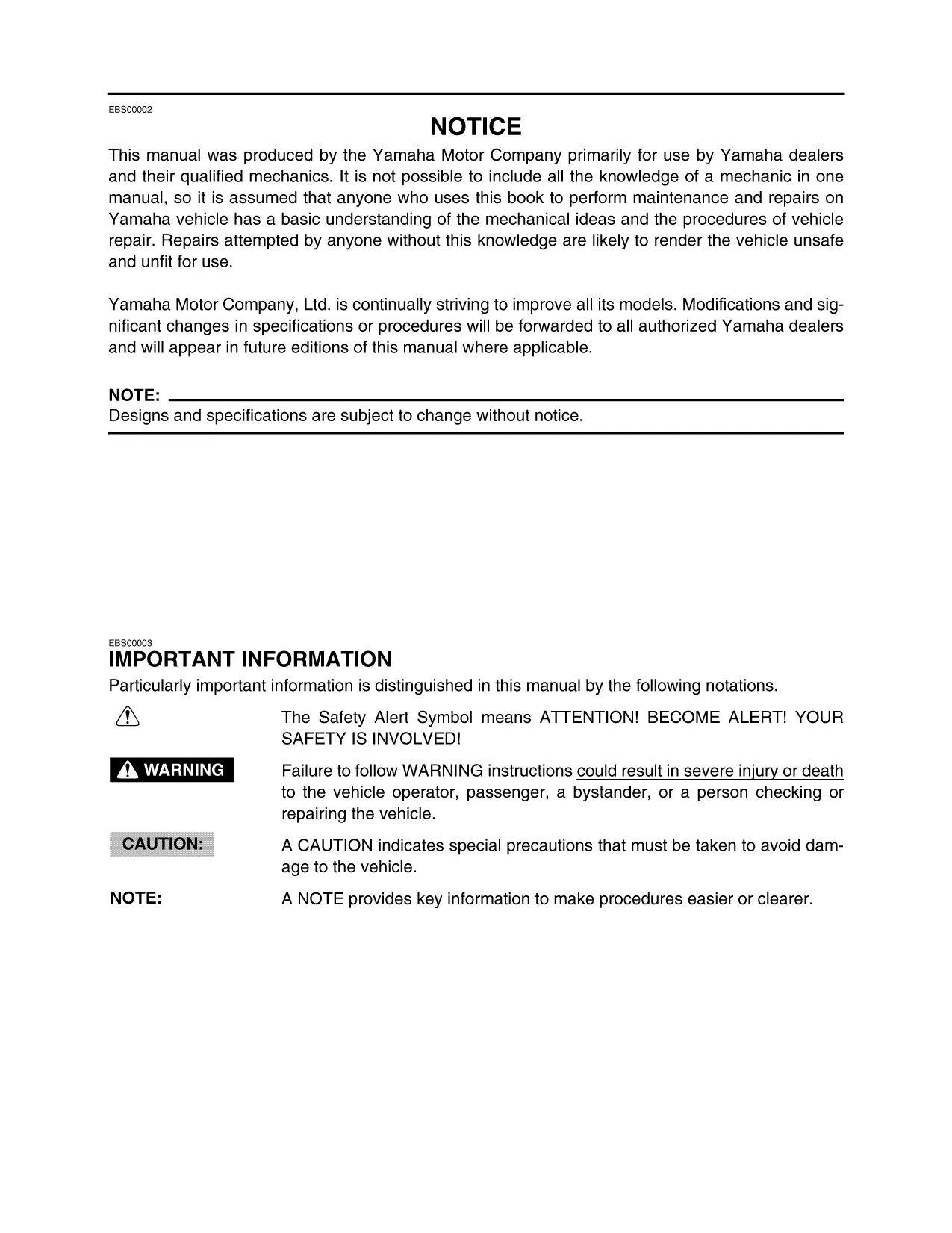Yamaha Vehicle Service Manual | Comprehensive Guide Preview image 3