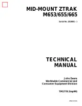 John Deere Mid-Mount Ztrak M653/M655/M665 1999 Technical Manual (P/N TM1778) – preview page 1