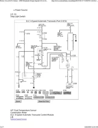 1995-1999 Mitsubishi Eclipse Transmission Control System manual Preview image 3
