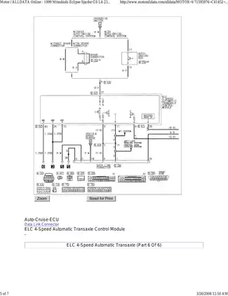 1995-1999 Mitsubishi Eclipse Transmission Control System manual Preview image 5
