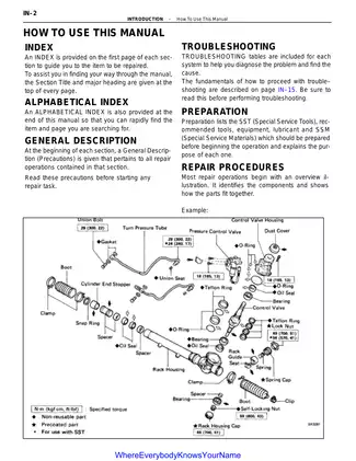 1992-2001 Lexus SC300, SC400 repair manual Preview image 5