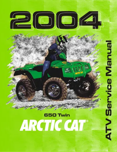 Preview: Arctic Cat 650 V-TWIN ATV Factory Service Manual (P/N 2257-030)