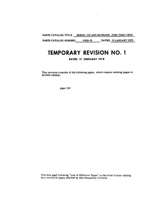Comprehensive Illustrated Parts Catalog for Cessna Models 172 & P172 (1963-1975) Preview image 4