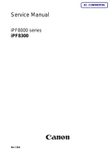 Canon IPF8000, IPF8100, IPF8200, IPF8300 Service Manual – preview page 1
