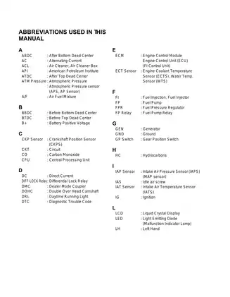 Suzuki LT-A450X Service Manual and Repair Guide Preview image 5