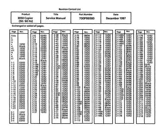 Xerox 3050 service manual Preview image 3