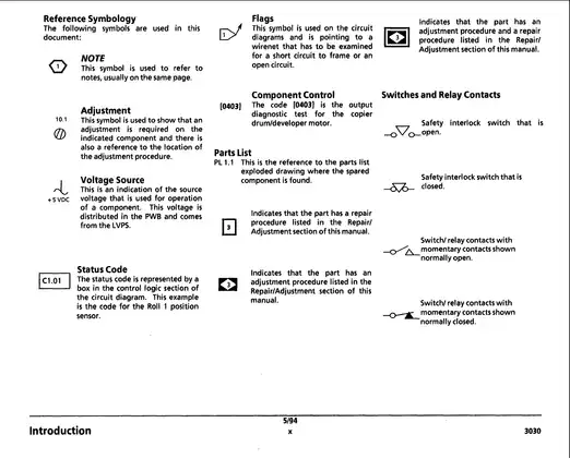 Xerox 3030 copier service manual Preview image 3