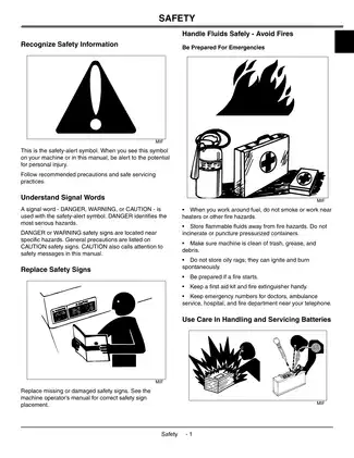 John Deere GT225, GT235, GT235E, GT245 lawn and garden tractor technical manual Preview image 5