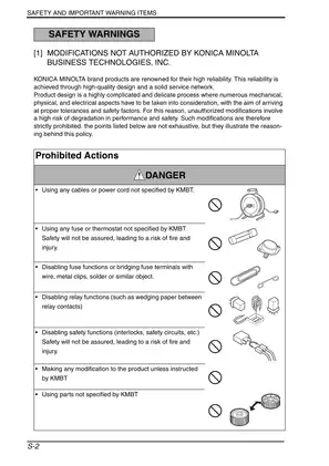 Konica Minolta Bizhub C353, C253, C203 color multifunctional office printer/copier service manual Preview image 5