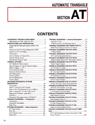 1998 Nissan Maxima repair manual