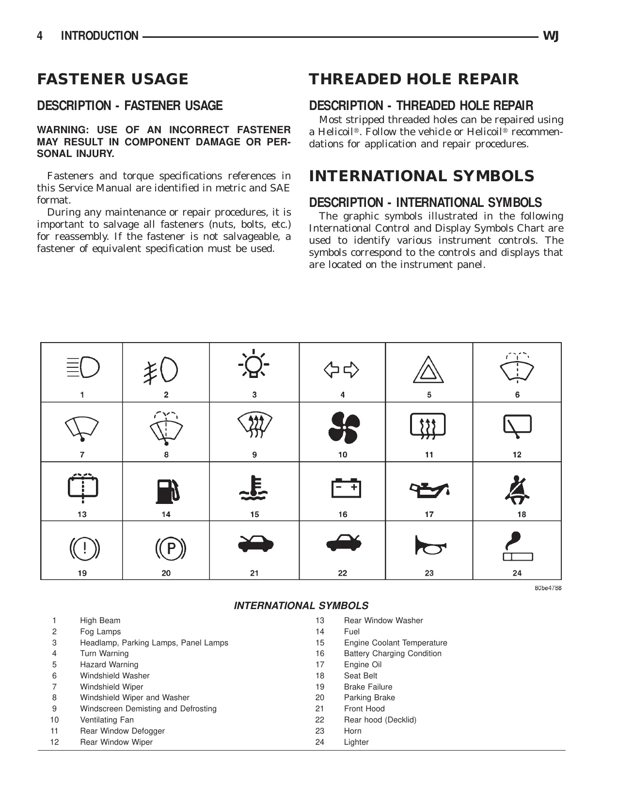 2003 Jeep Grand Cherokee WJ repair manual Preview image 5