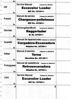 JCB Backhoe Loader Service Manual - Model NN (From M/C No. 337,001) Preview image 2