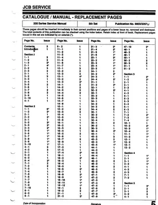 JCB Backhoe Loader Service Manual - Model NN (From M/C No. 337,001) Preview image 3