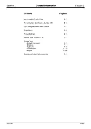 JCB Backhoe Loader Service Manual (Models 3CX, 4CX) - Detailed Maintenance, Troubleshooting and Care Preview image 4