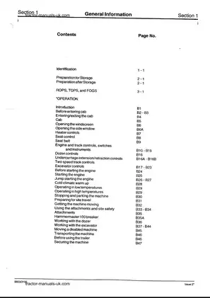 JCB 8014 Mini Excavator Service Manual Preview image 2