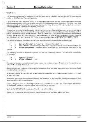 JCB 805, 806 tracked excavator service manual Preview image 2