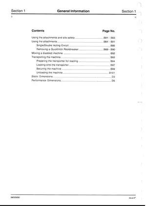 JCB 805, 806 tracked excavator service manual Preview image 5